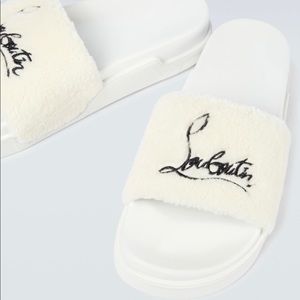 Christian Louboutin Navy Pool Mens Flat